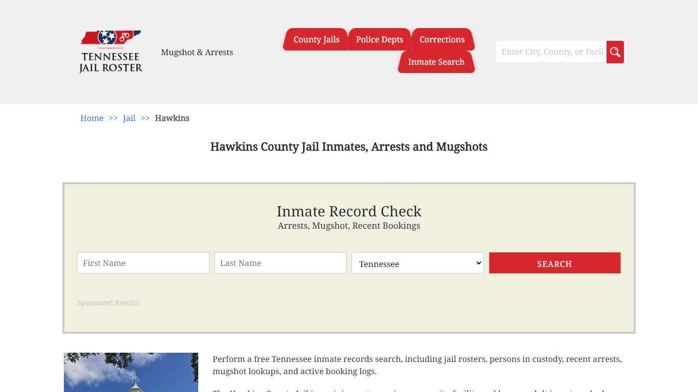 Hawkins County Jail Inmates, Arrests and Mugshots - Jail Roster Search